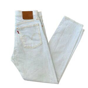 Levis Wedgie Jeans Womens 25 Light Wash High Rise Stretch Ankle